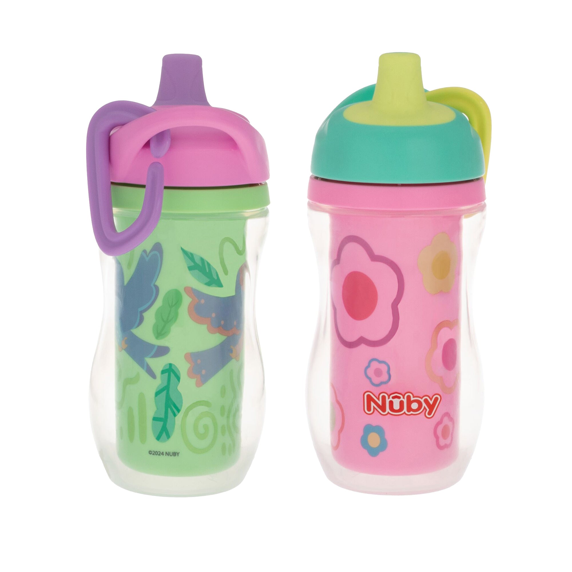 Active Sipper Insulated Cup | Green & Pink (VRU1)