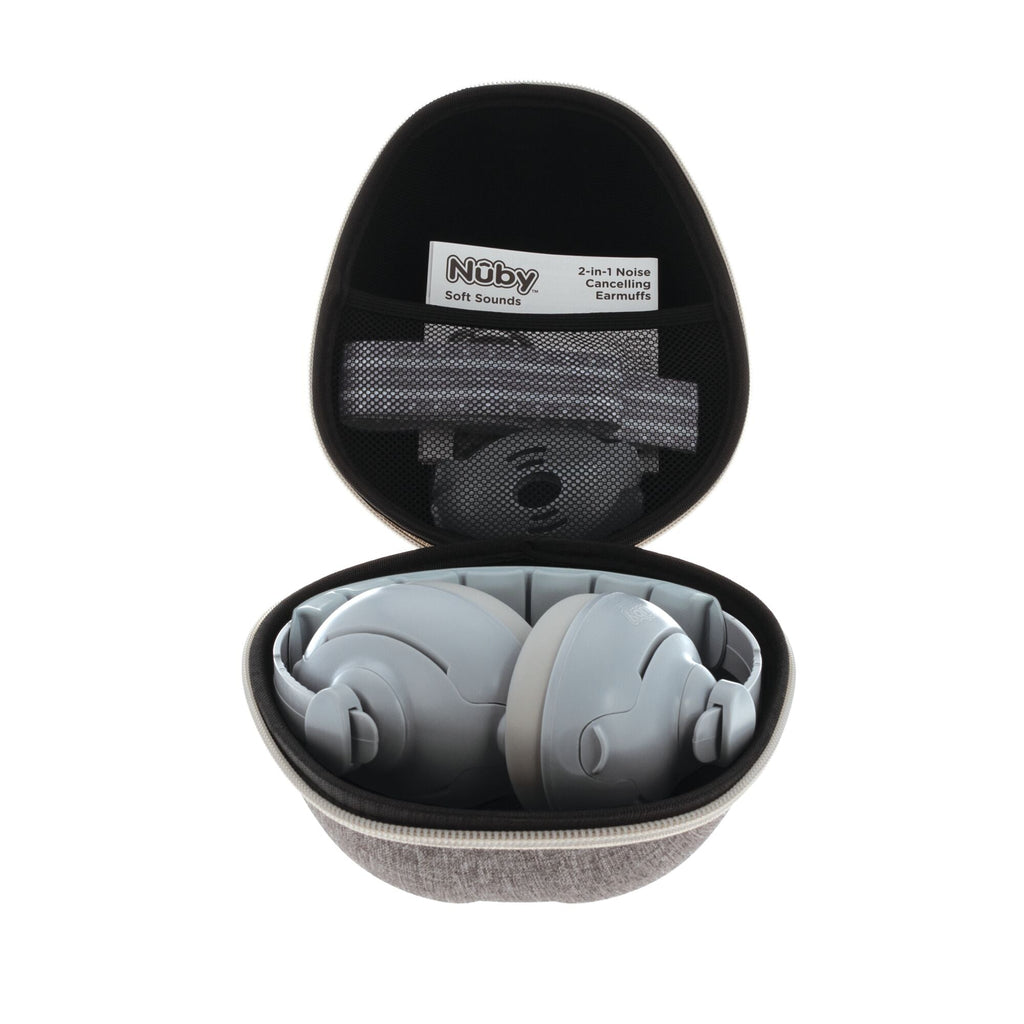 Soft Sounds 2-in-1 Noise Cancelling Earmuffs | Grey (MKWS)