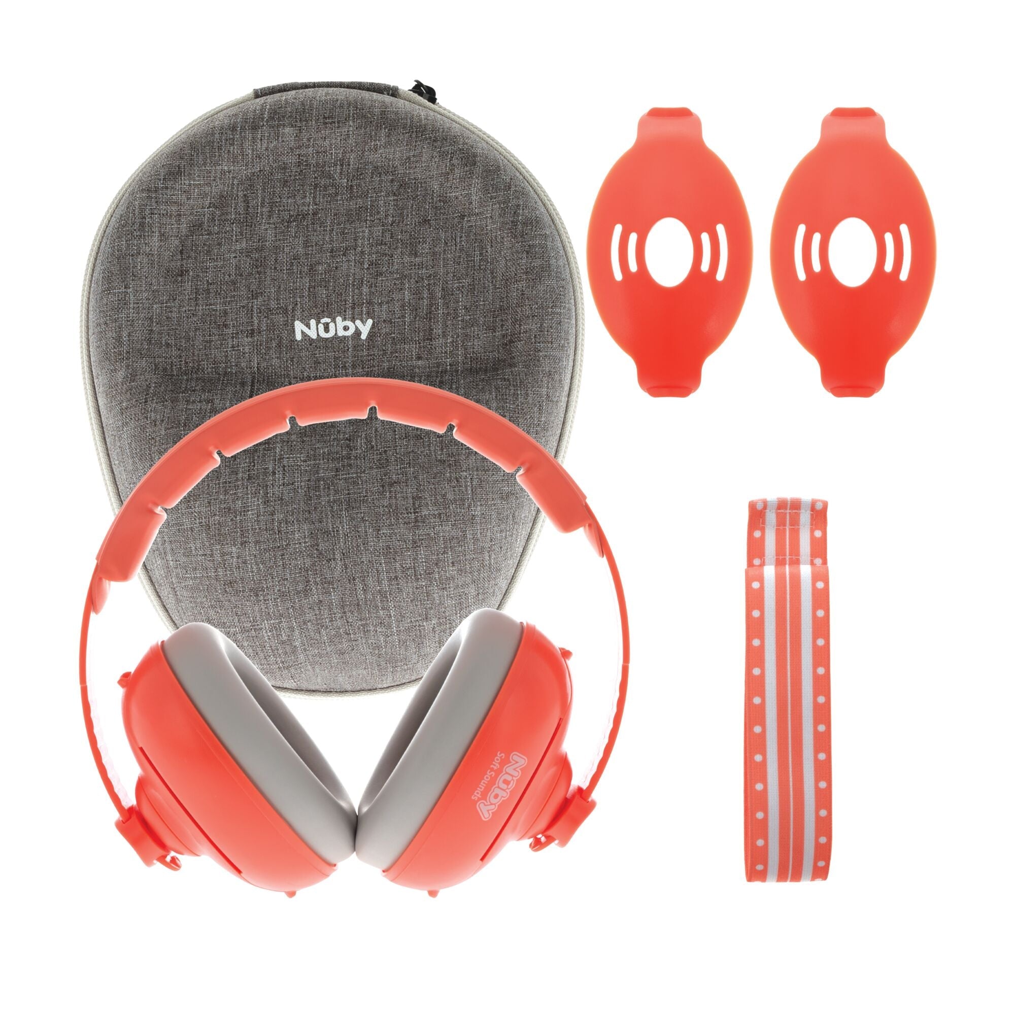 Soft Sounds 2-in-1 Noise Cancelling Earmuffs | Orange (BOLE)
