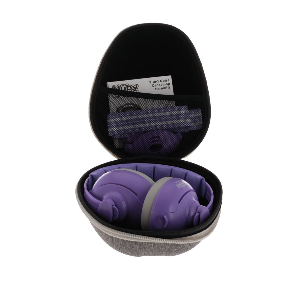 Soft Sounds 2-in-1 Noise Cancelling Earmuffs | Purple (TV20)