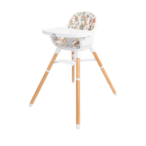 4-in-1 Multi-Use High Chair | White Geometrics (IG7P)