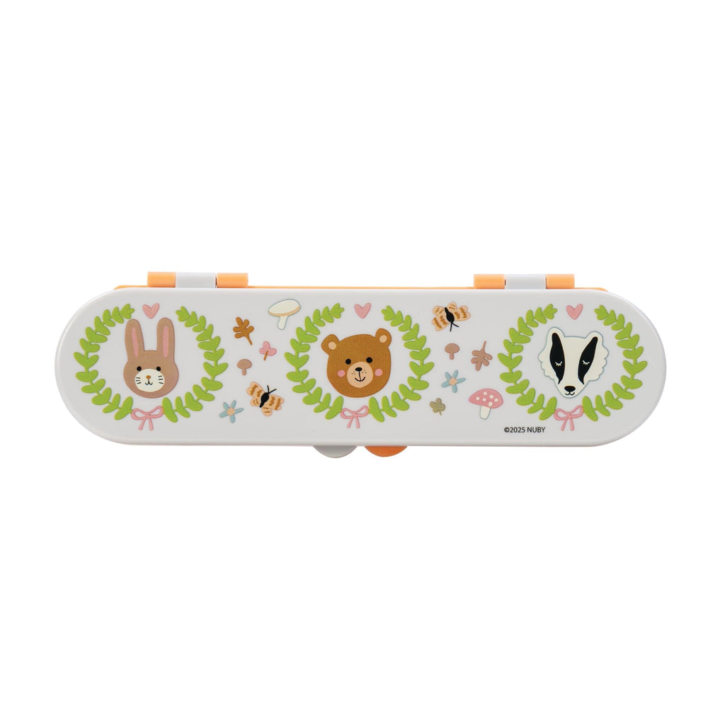 Stainless Steel Toddler Utensil Set | Forest Animals (6QK7)