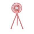 Large LED Stroller Fan | Pink (FDA4)