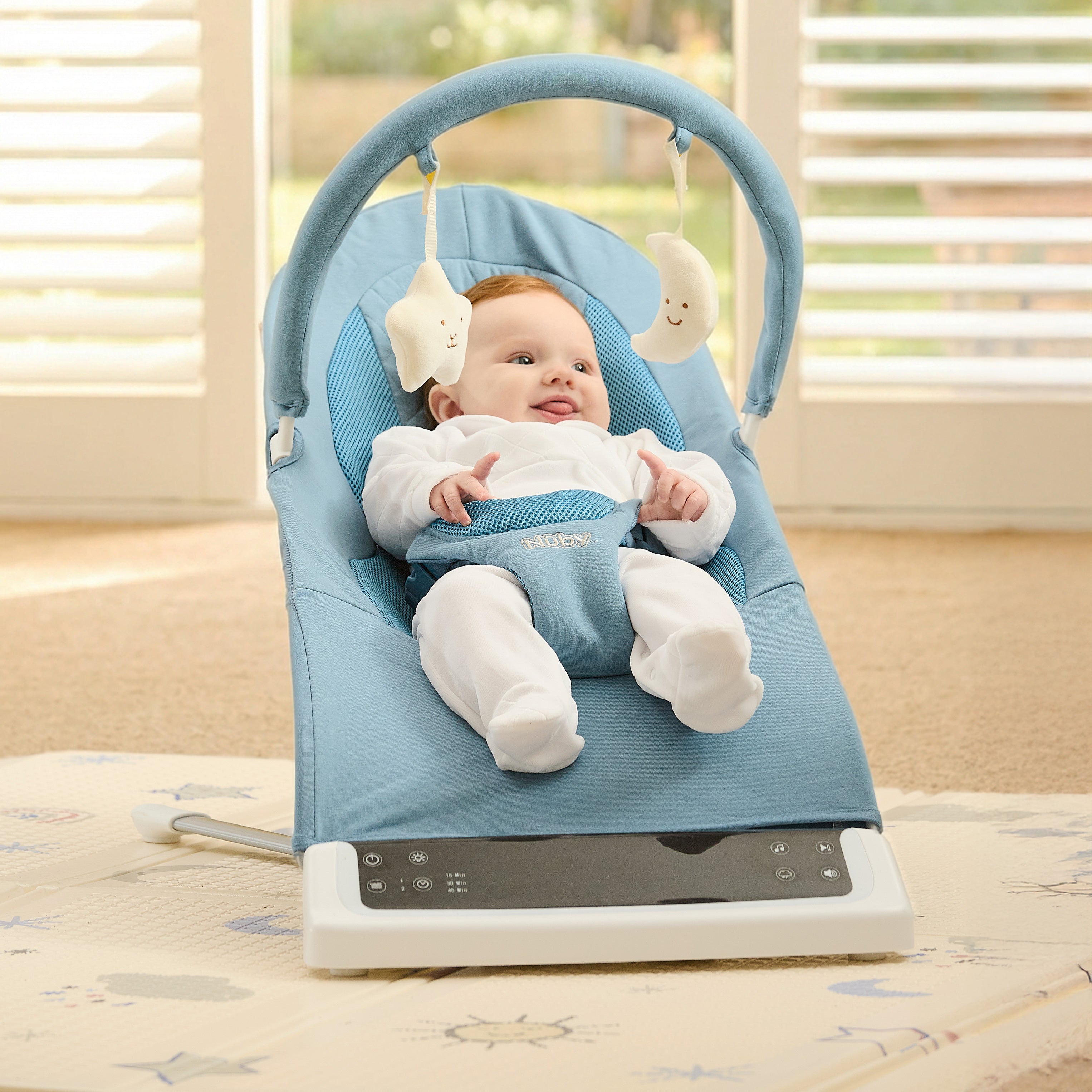 Deluxe Baby Bouncer Seat | Blue (I2FS)