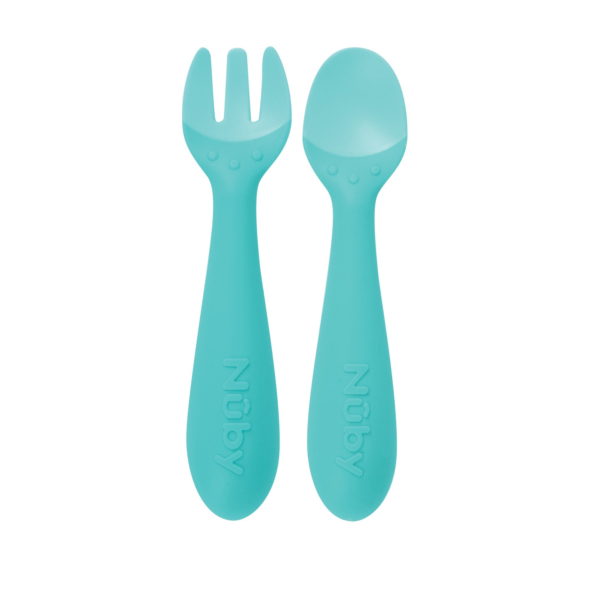 Silicone Easy Grip Fork and Spoon Set (7409)