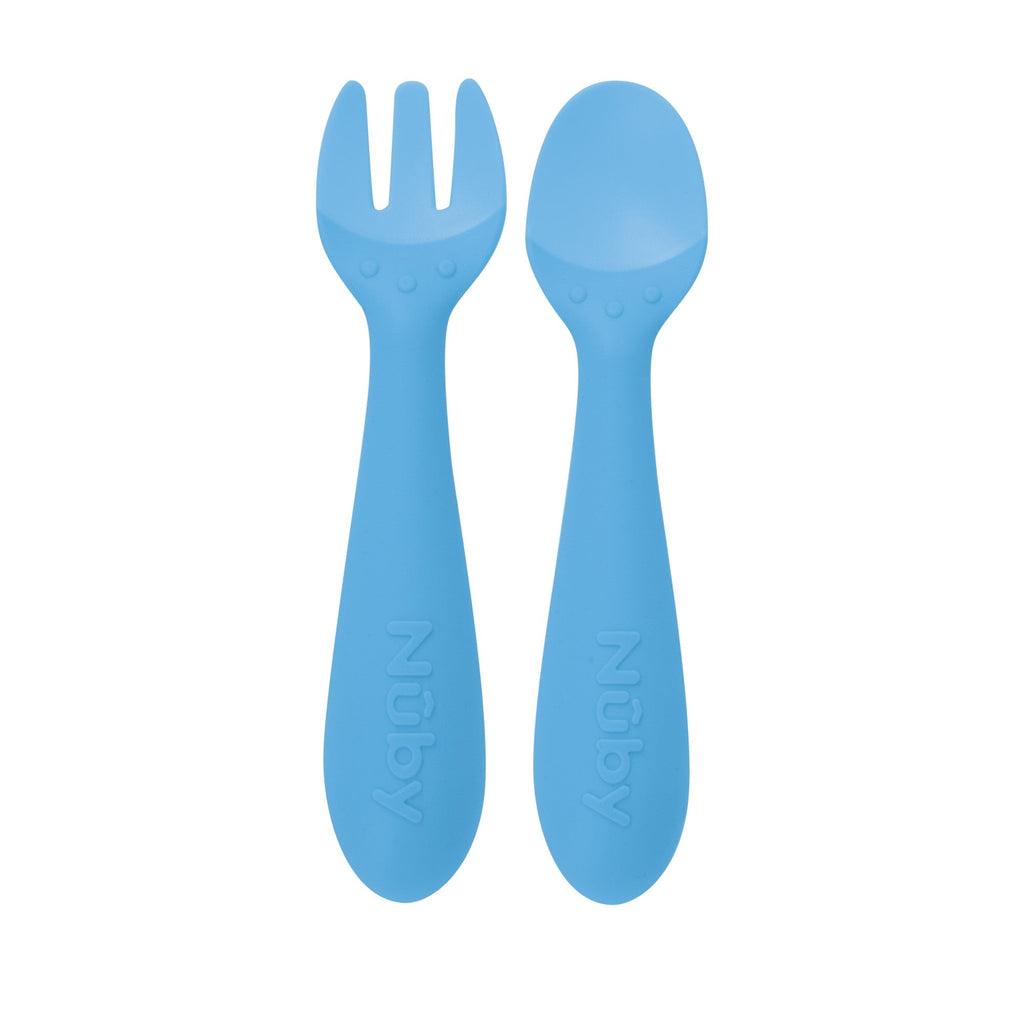 Silicone Easy Grip Fork and Spoon Set (7409)