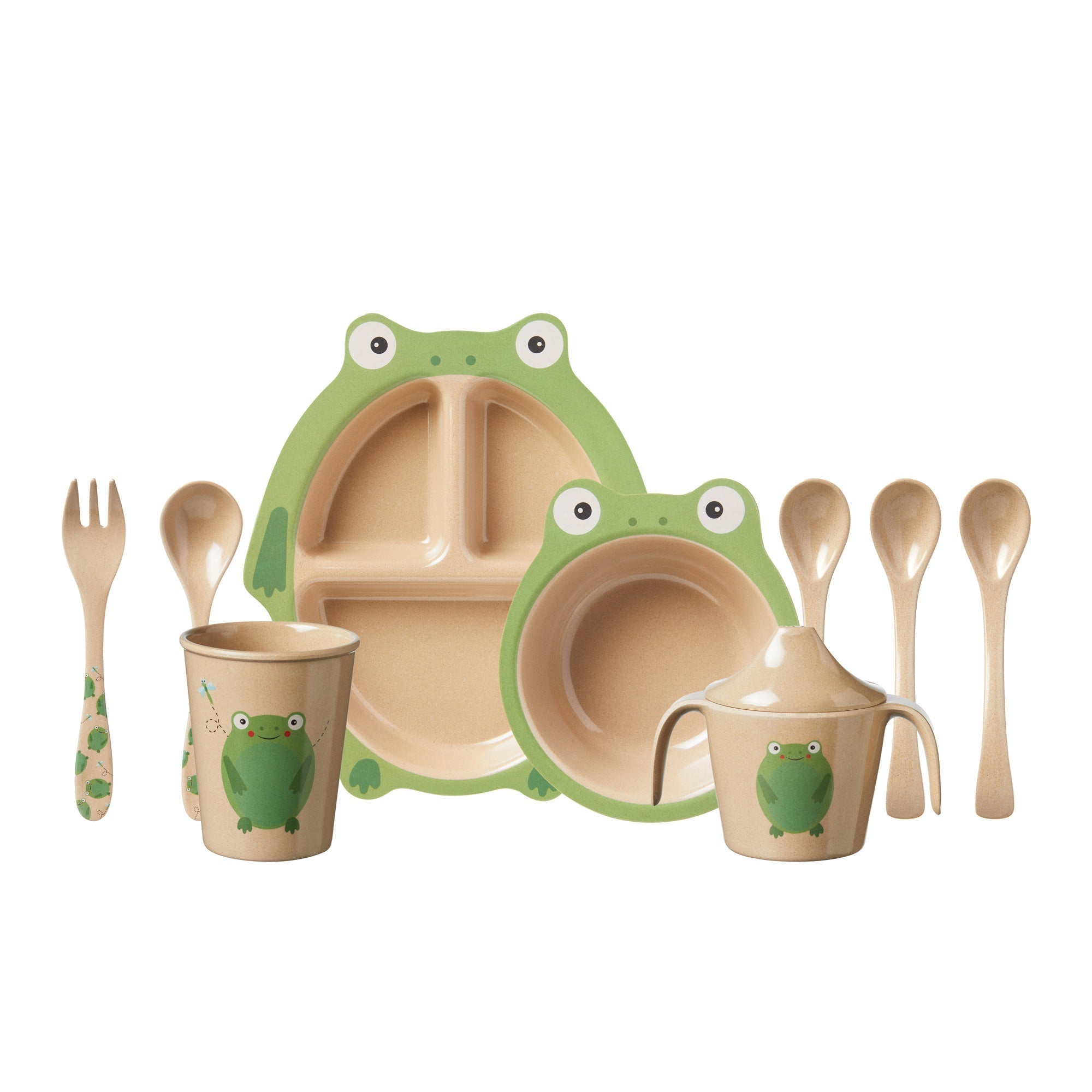 Eco Rice Husk Spoon & Fork Set (R582)