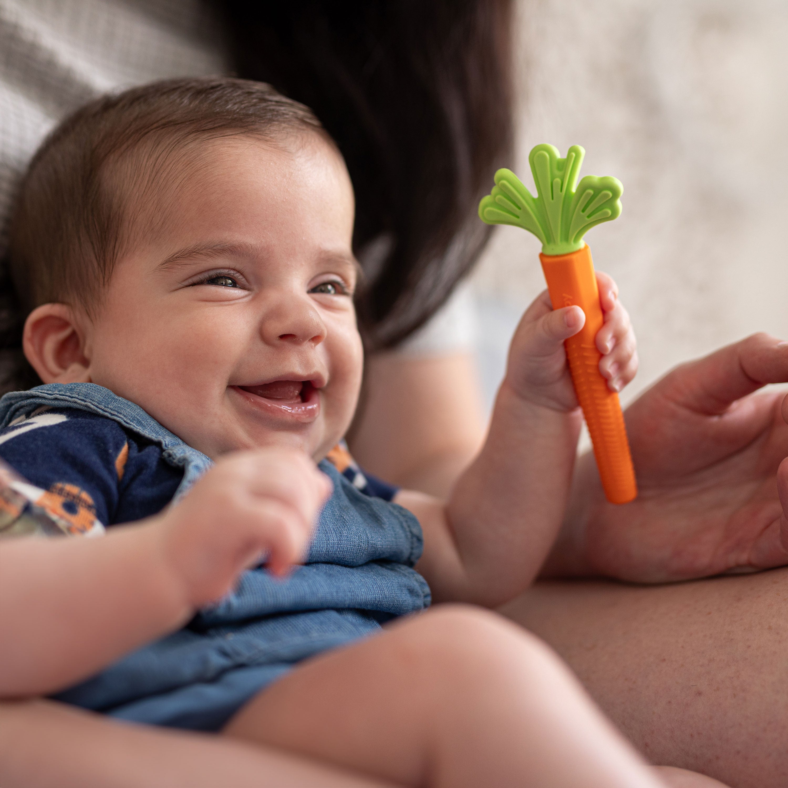 Silicone Carrot Tube Teether (6P79)