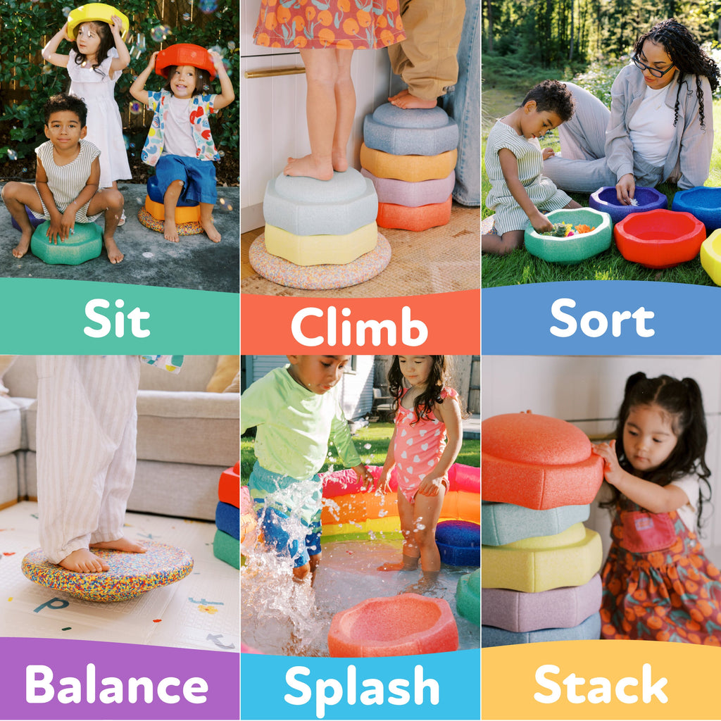 StepPebbles and FREE Balance Board | Pastel (HXQP)