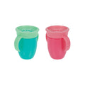 360 Wonder Cup with Handles (2 Pack - 5 oz) | Pink/Aqua (ECOB)
