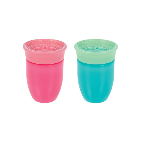 360 Wonder Cup (2 Pack - 7 oz) | Pink/Aqua (TPT2)